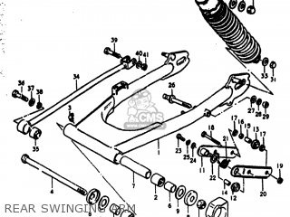 REAR SWINGING ARM - DR370 1978 (C) USA (E03)