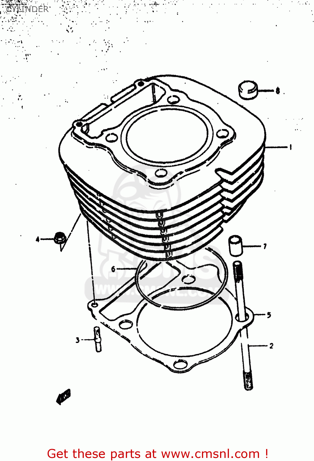 CYLINDER DR370 1979 (N) USA (E03)