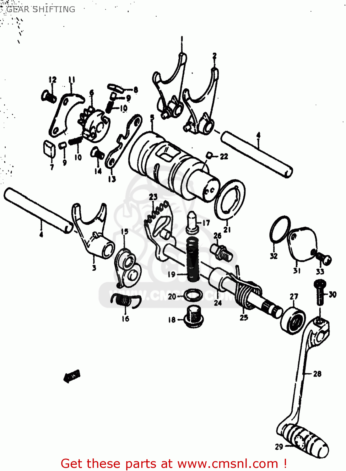 GEAR SHIFTING DR370 1979 (N) USA (E03)