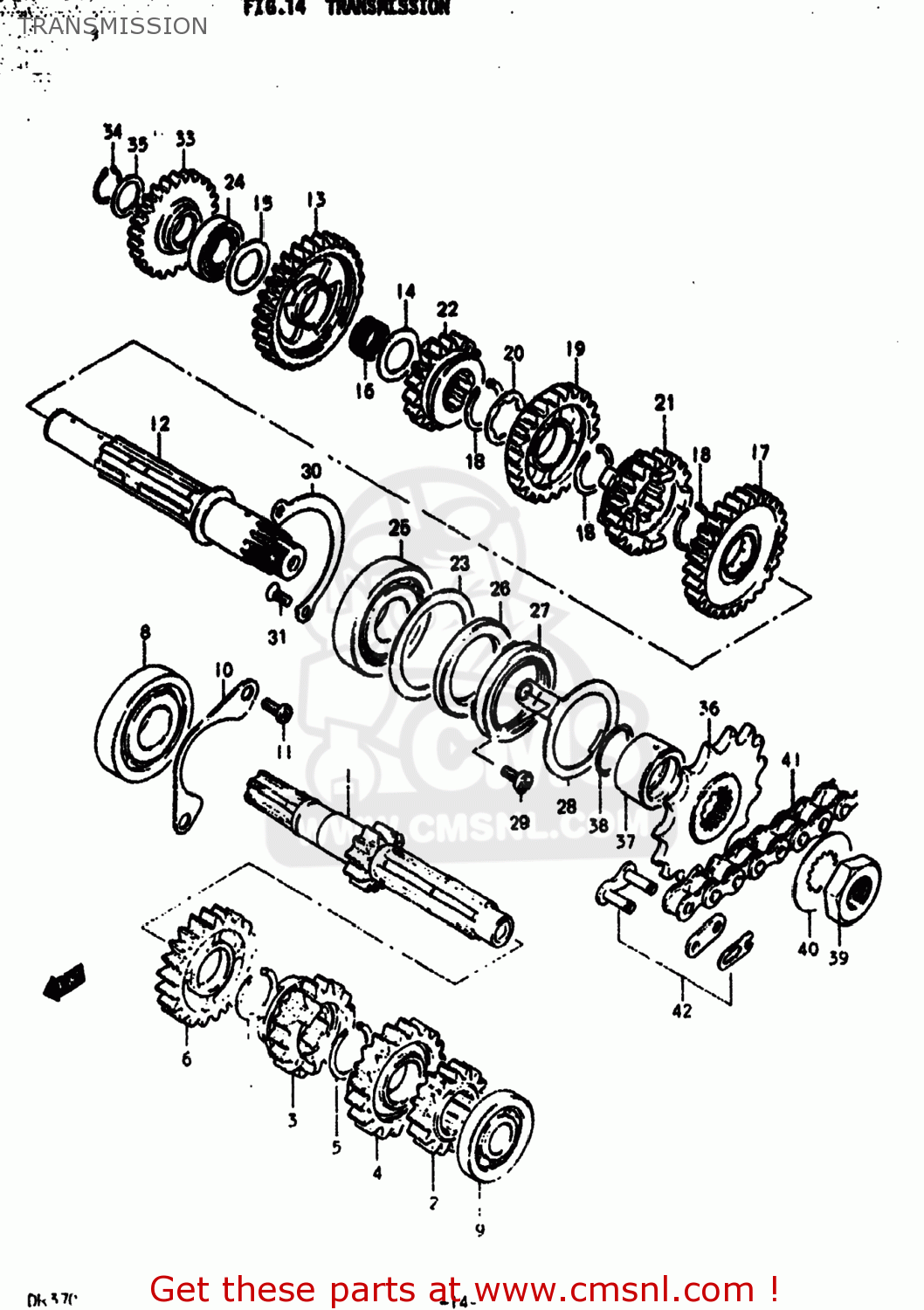 TRANSMISSION DR370 1979 (N) USA (E03)