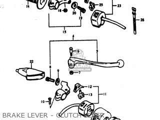 BRAKE LEVER - CLUTCH LEVER - DR370 1979 (N) USA (E03)
