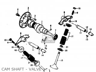 CAM SHAFT - VALVE - DR370 1979 (N) USA (E03)
