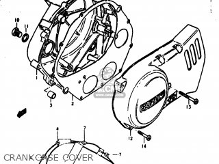 CRANKCASE COVER - DR370 1979 (N) USA (E03)