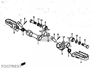FOOTREST - DR370 1979 (N) USA (E03)