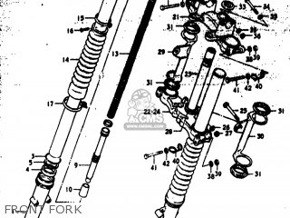 FRONT FORK - DR370 1979 (N) USA (E03)