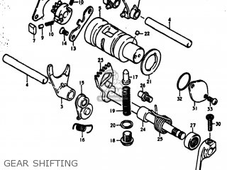 GEAR SHIFTING - DR370 1979 (N) USA (E03)