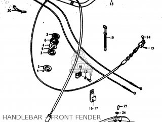 HANDLEBAR - FRONT FENDER - DR370 1979 (N) USA (E03)