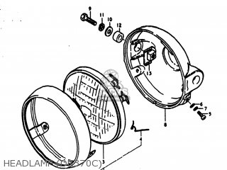 HEADLAMP (DR370C) - DR370 1979 (N) USA (E03)