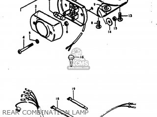 REAR COMBINATION LAMP - DR370 1979 (N) USA (E03)