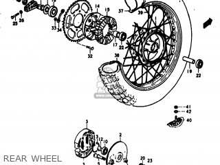 REAR WHEEL - DR370 1979 (N) USA (E03)