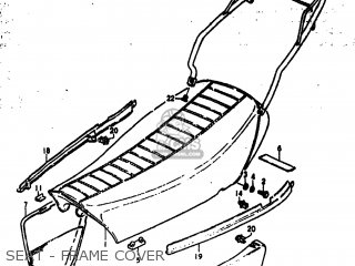 SEAT - FRAME COVER - DR370 1979 (N) USA (E03)