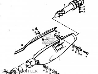 SECOND MUFFLER - DR370 1979 (N) USA (E03)
