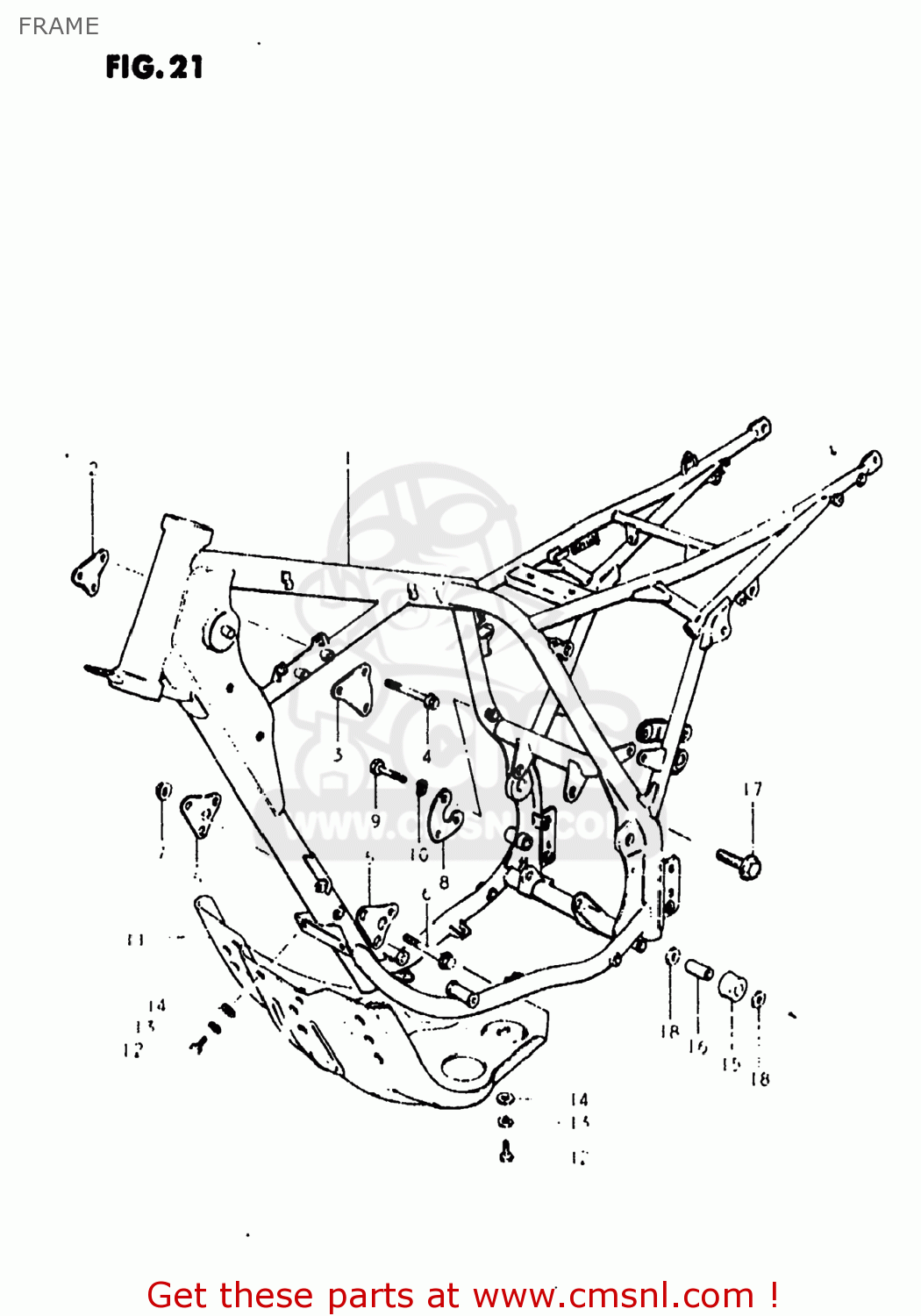 Suzuki Dr400 1980 (t) Usa (e03) Frame - Buy Original Frame Spares Online