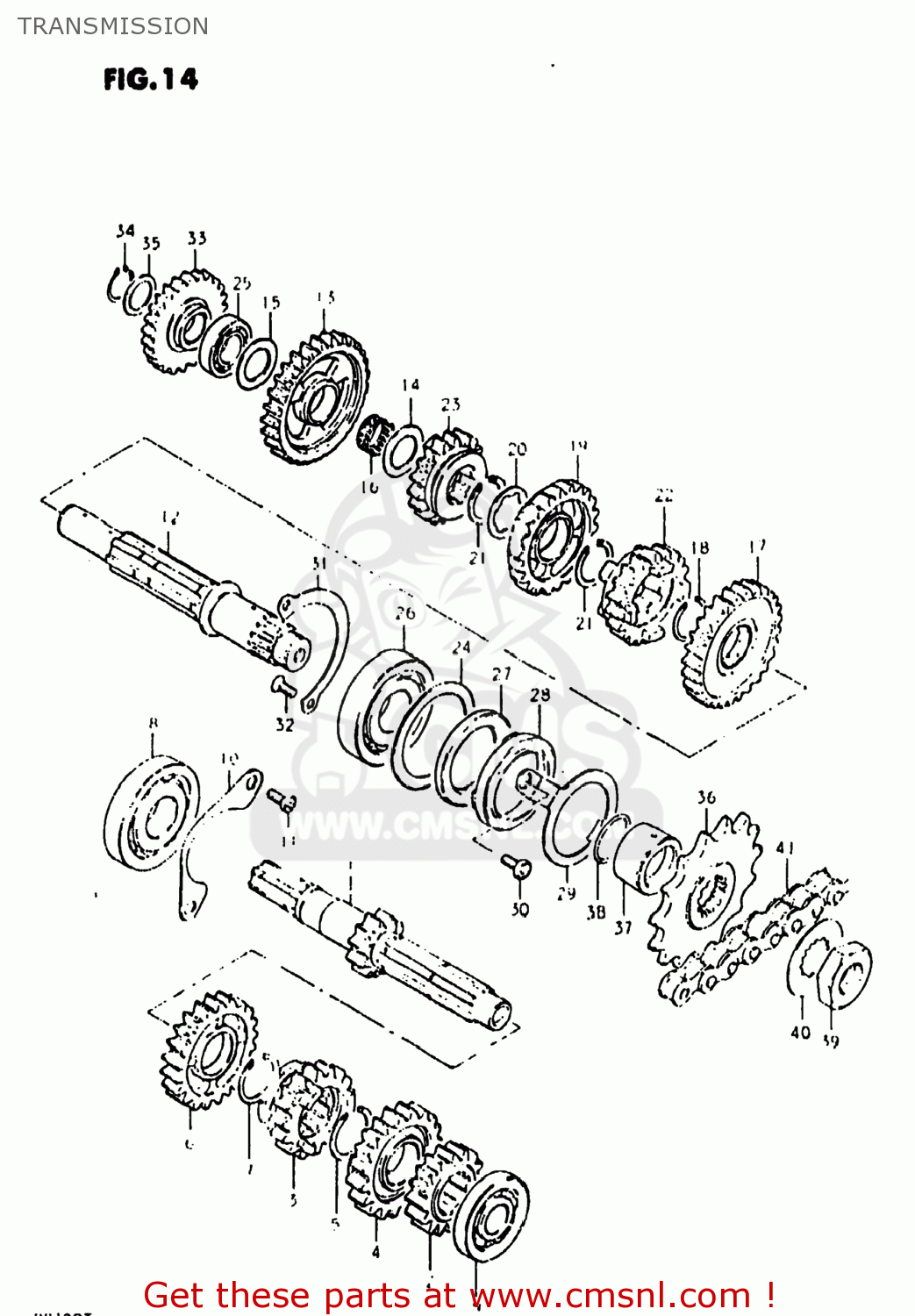 Pignon Transmission JT Sprockets F434 – Compatible Suzuki DR 400 S 1980 – Neuf
