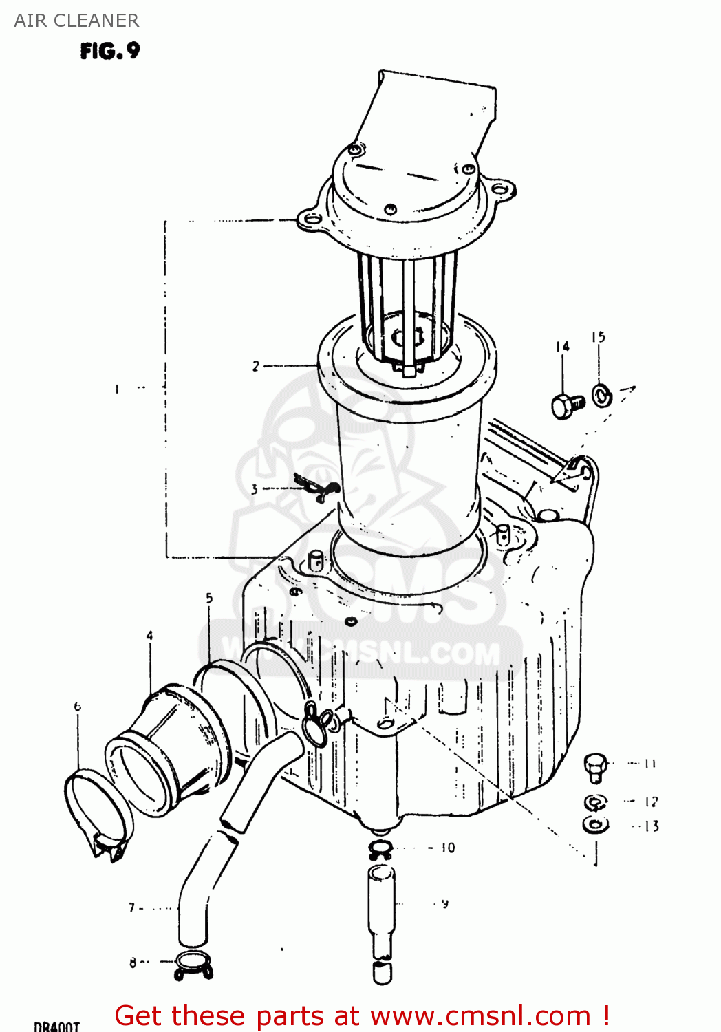 AIR CLEANER DR400 1980 (T) USA (E03)