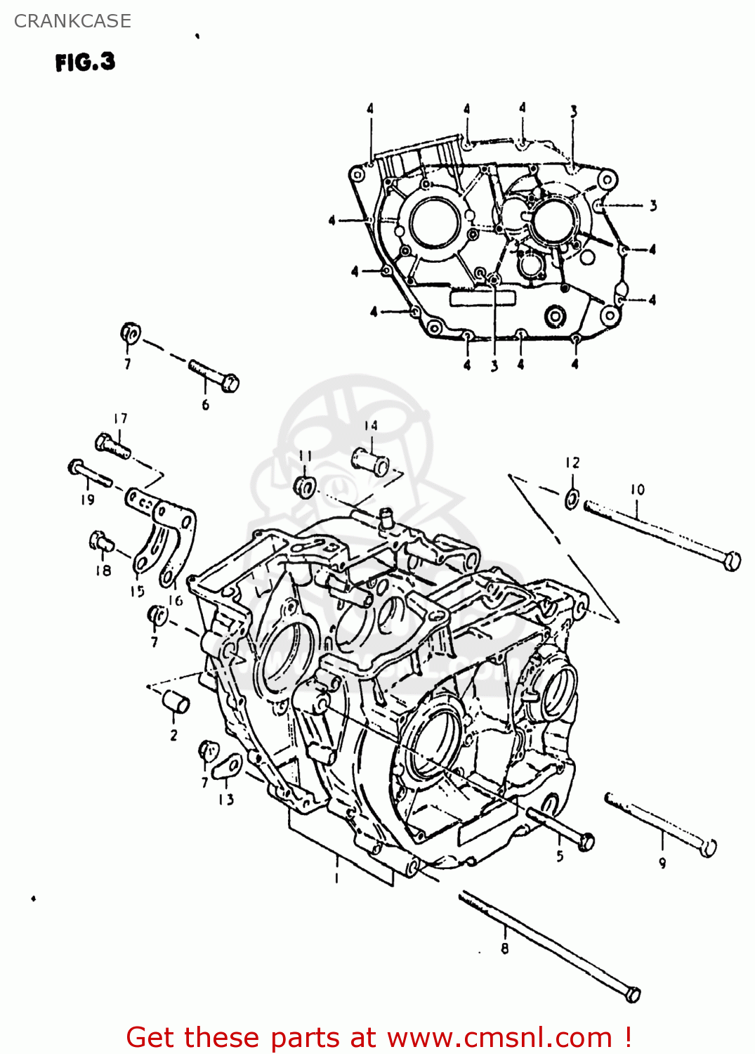 CRANKCASE DR400 1980 (T) USA (E03)