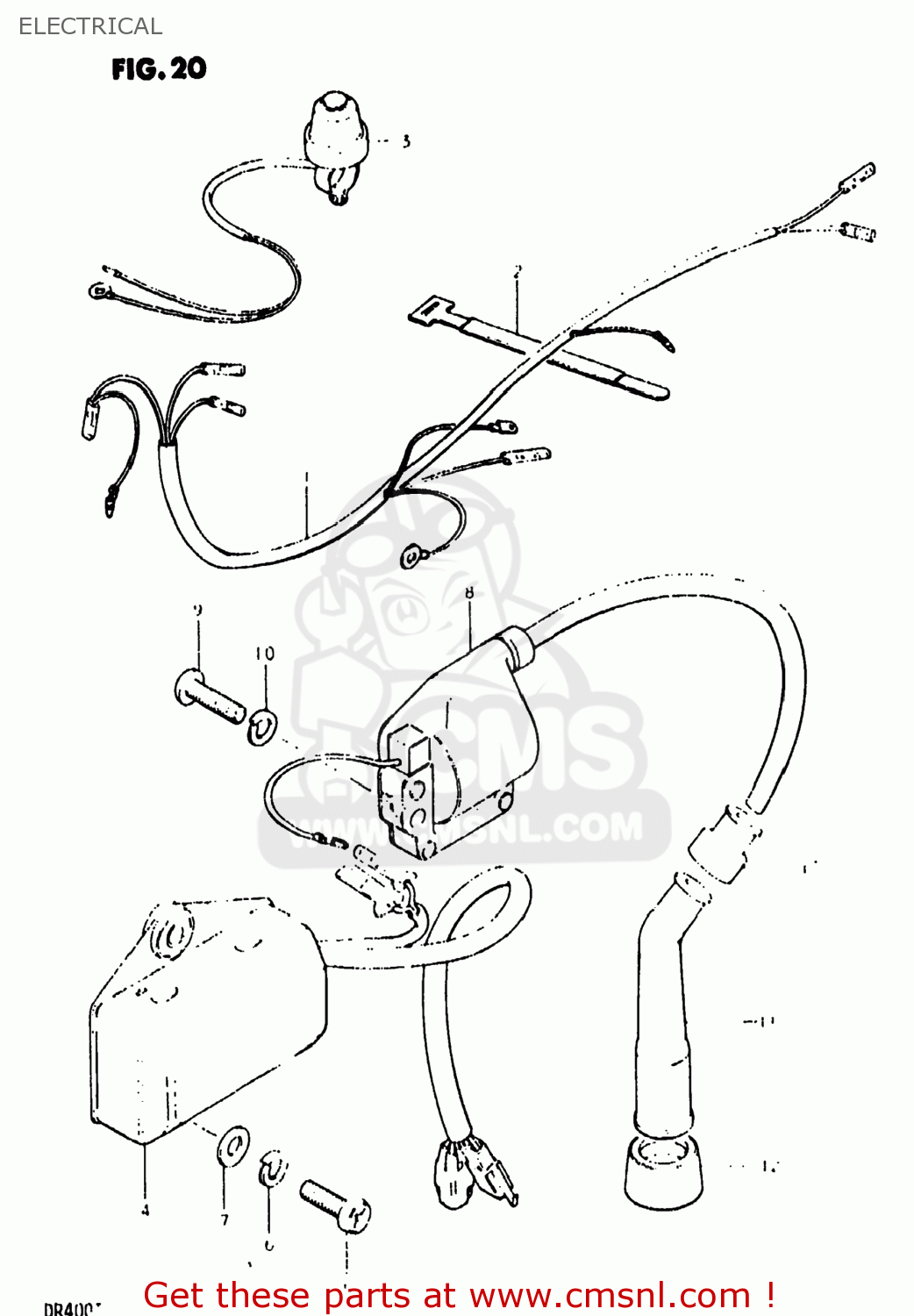 ELECTRICAL DR400 1980 (T) USA (E03)