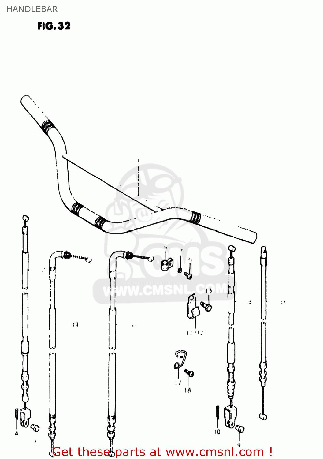 HANDLEBAR DR400 1980 (T) USA (E03)