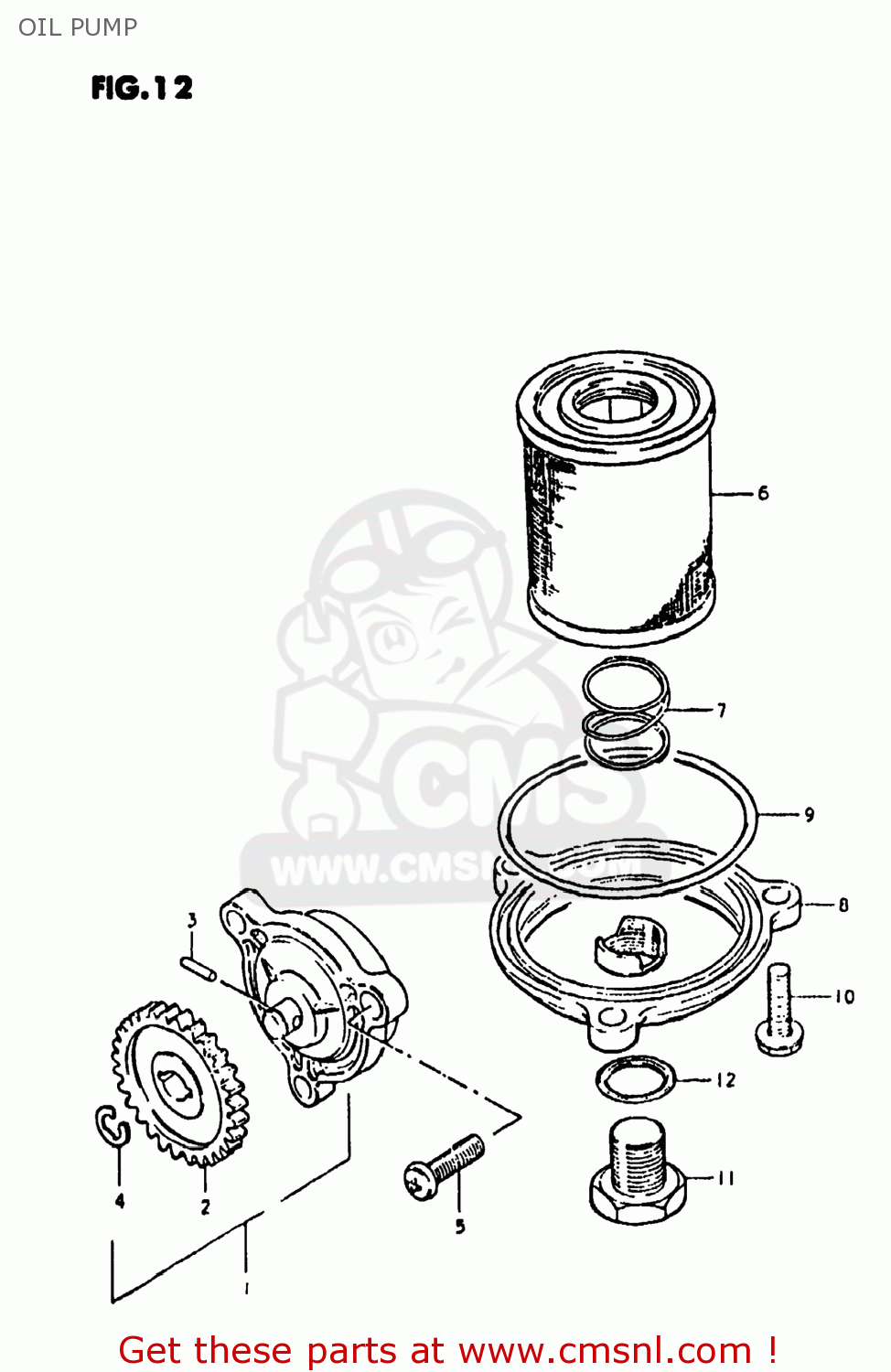 OIL PUMP DR400 1980 (T) USA (E03)