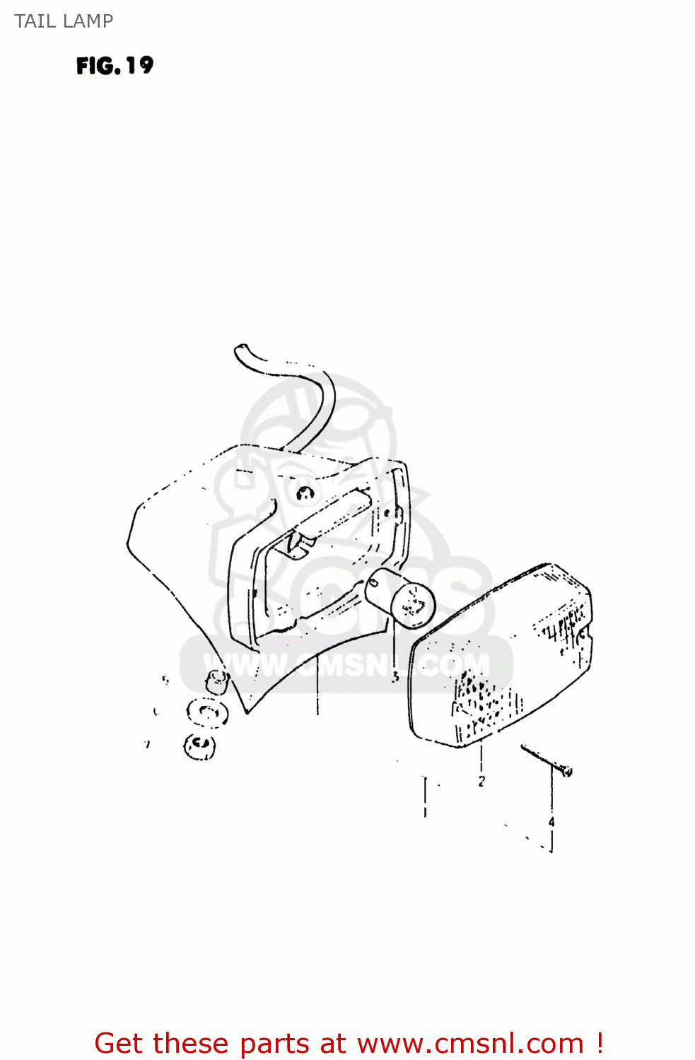 TAIL LAMP DR400 1980 (T) USA (E03)