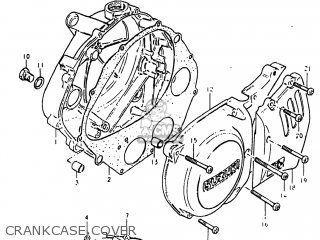 CRANKCASE COVER - DR400 1980 (T) USA (E03)