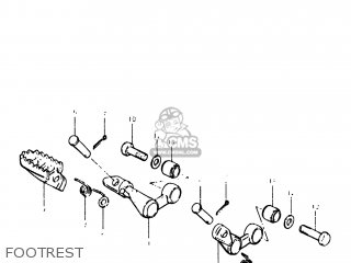 FOOTREST - DR400 1980 (T) USA (E03)