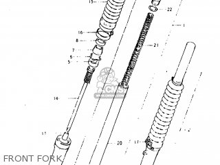 FRONT FORK - DR400 1980 (T) USA (E03)