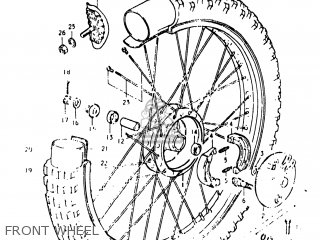 FRONT WHEEL - DR400 1980 (T) USA (E03)