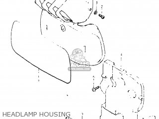 HEADLAMP HOUSING - DR400 1980 (T) USA (E03)