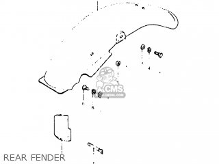 REAR FENDER - DR400 1980 (T) USA (E03)