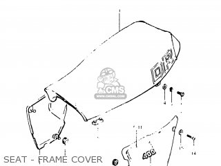 SEAT - FRAME COVER - DR400 1980 (T) USA (E03)