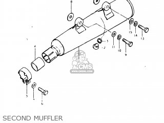 SECOND MUFFLER - DR400 1980 (T) USA (E03)