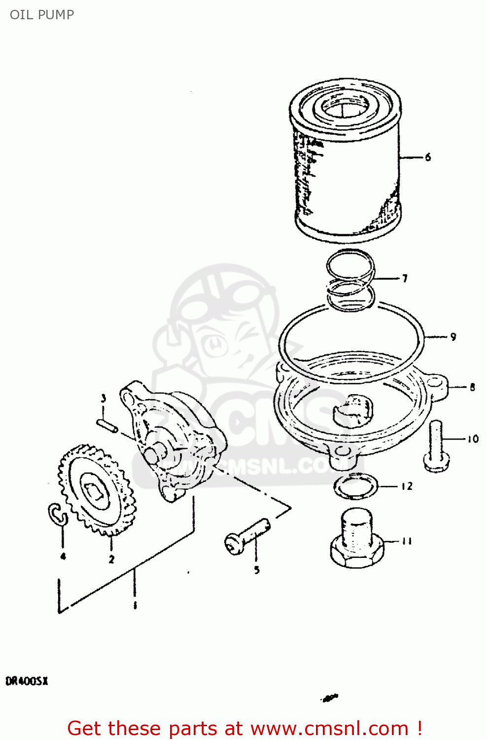 OIL PUMP DR400S 1980 (T)