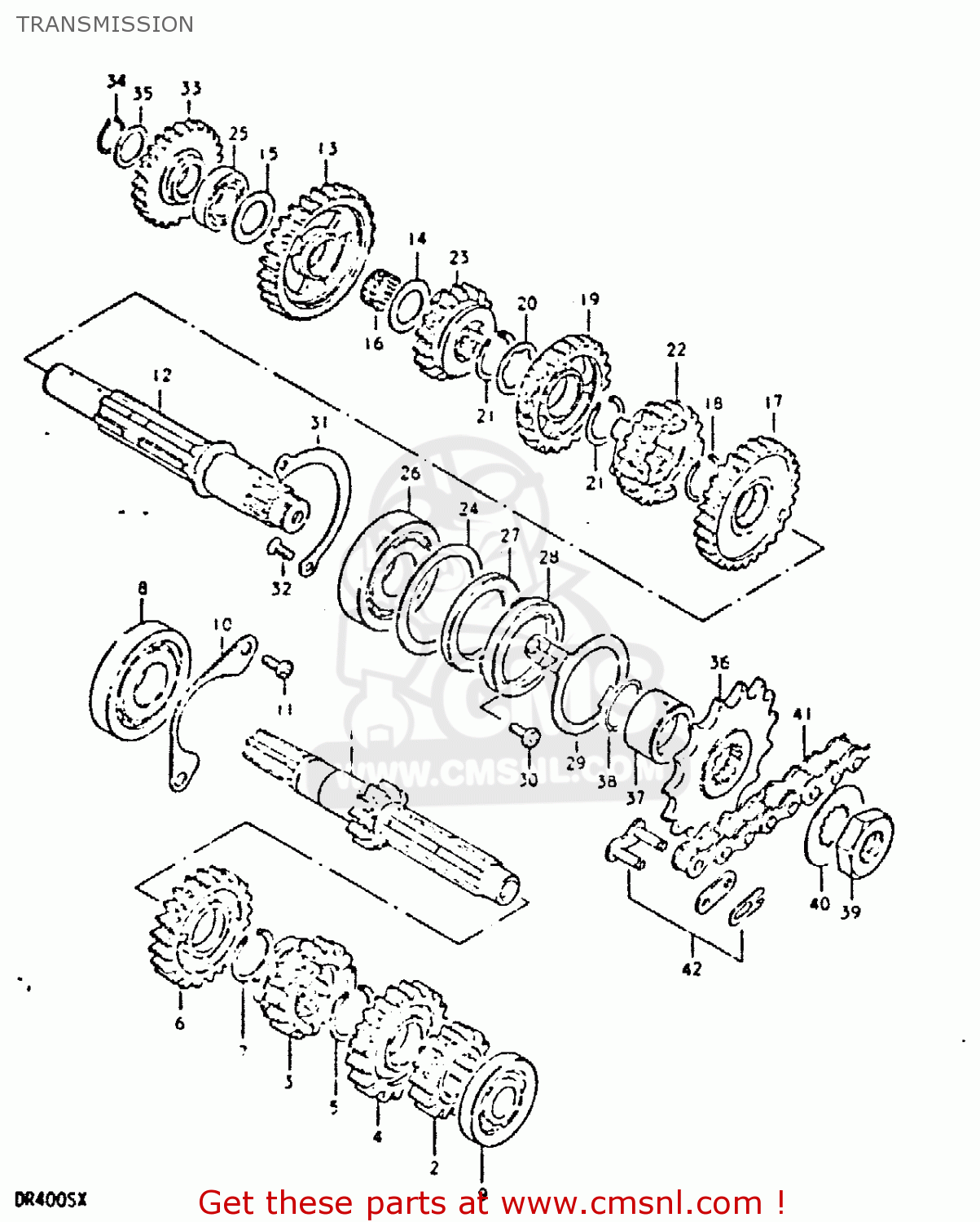 TRANSMISSION DR400S 1980 (T)