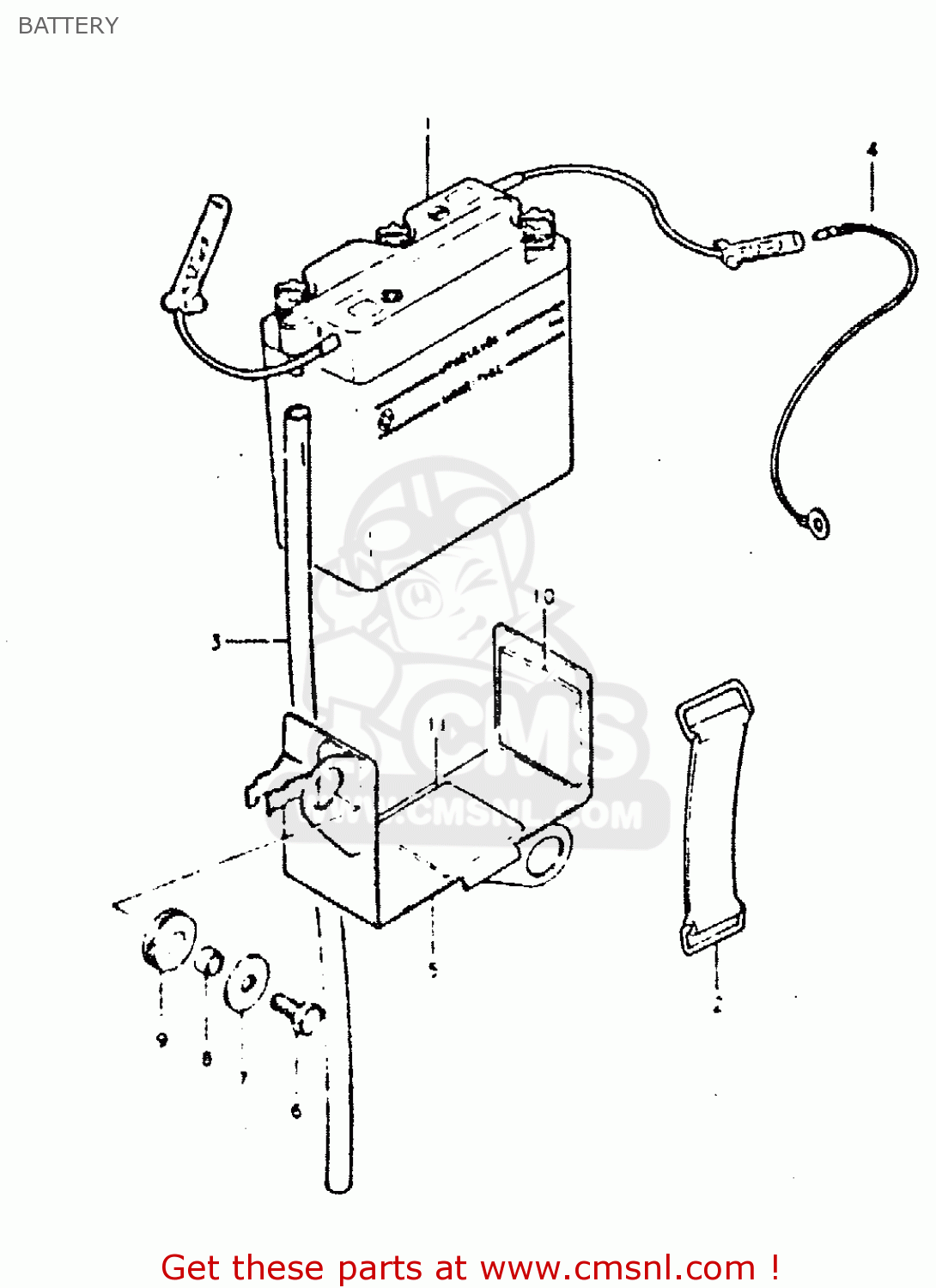 BATTERY DR400S 1980 (T)