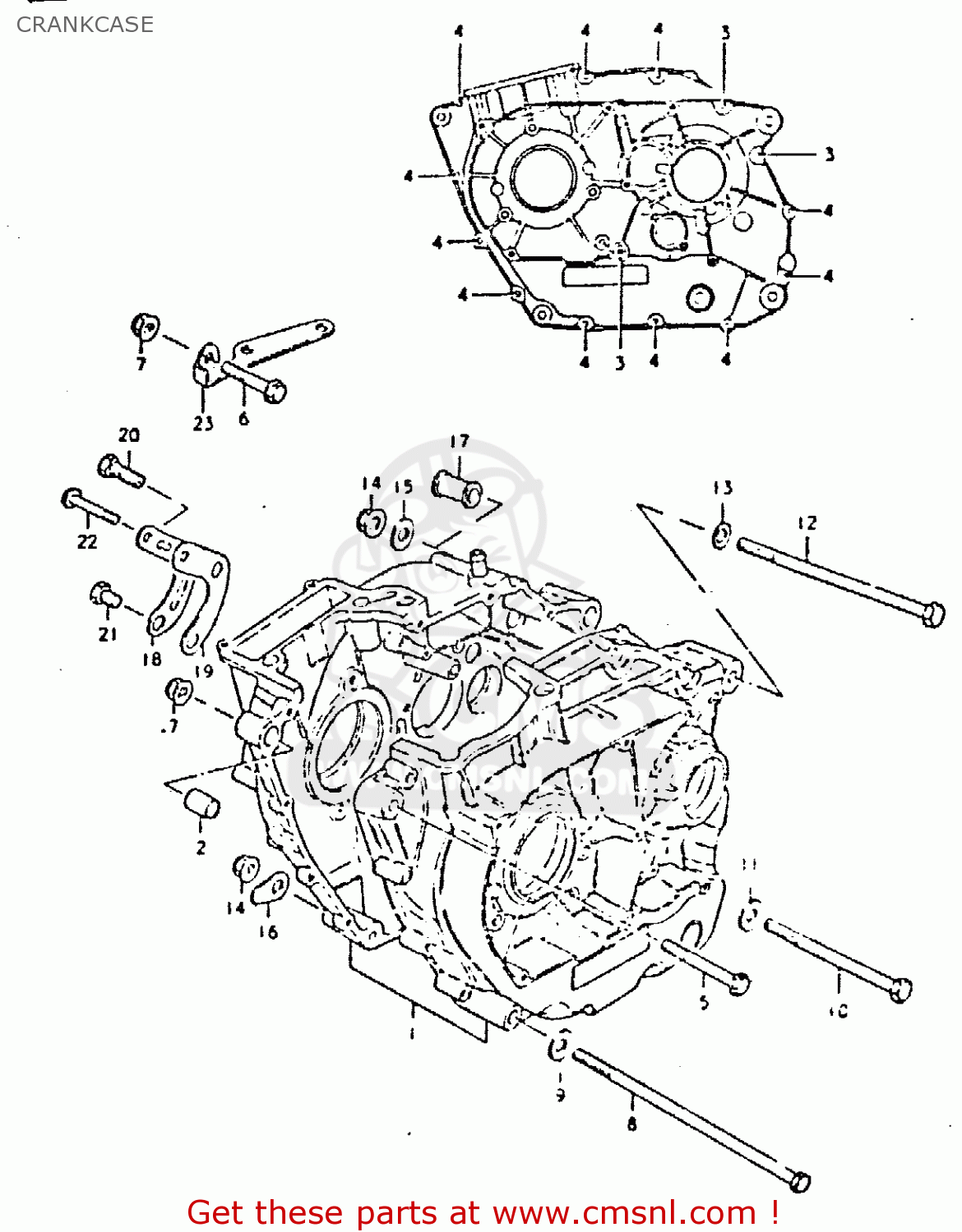 CRANKCASE DR400S 1980 (T)