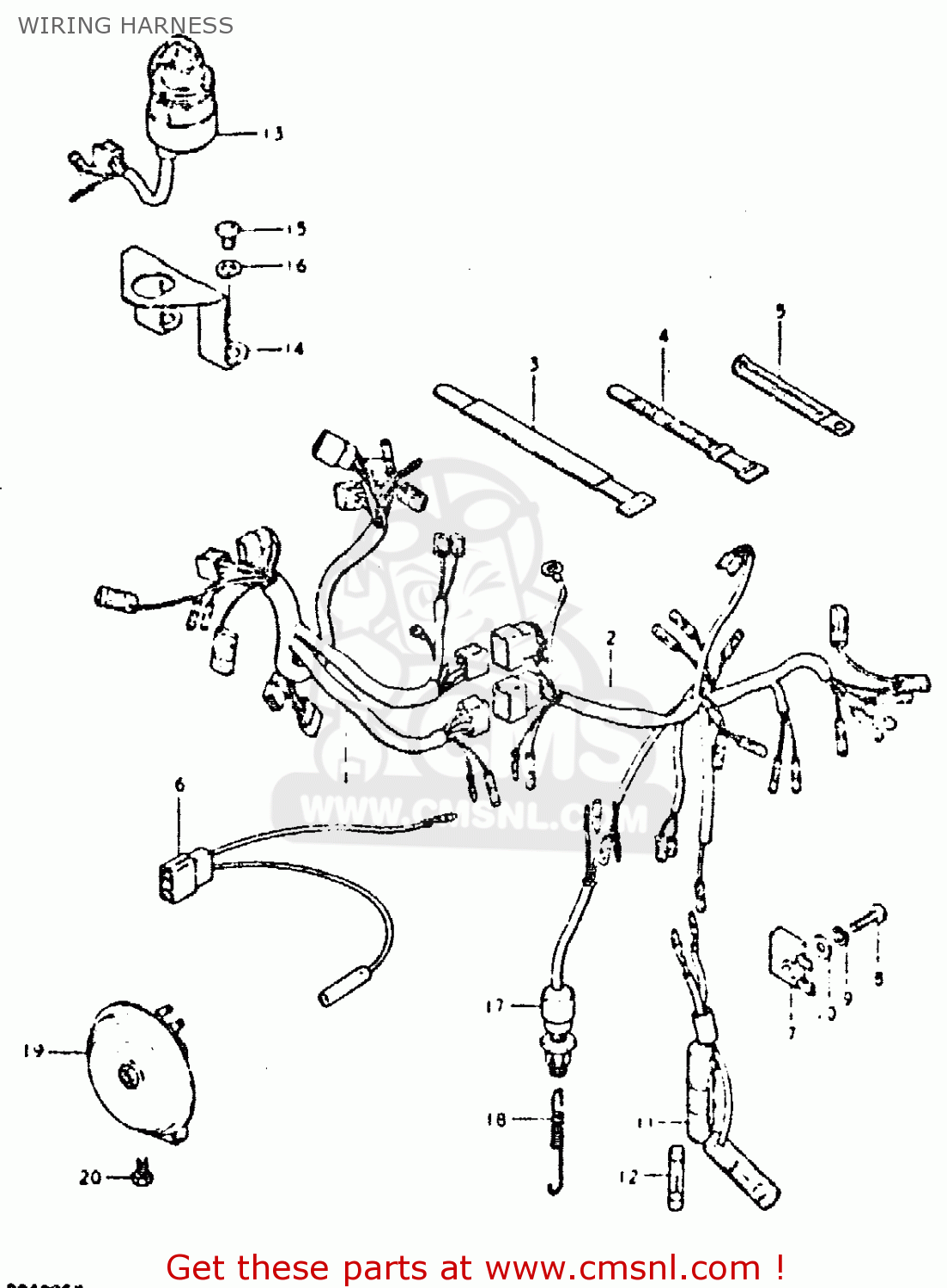 WIRING HARNESS DR400S 1980 (T)