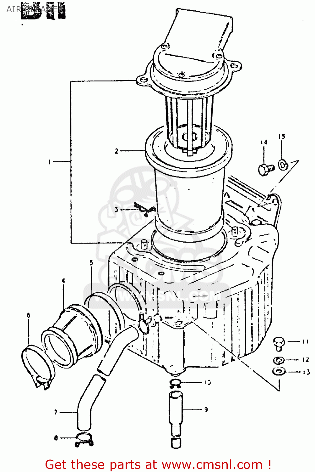 AIR CLEANER DR400S 1980 (T)