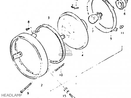HEADLAMP - DR400S 1980 (T)