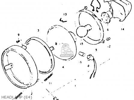 HEADLAMP (E4) - DR400S 1980 (T)