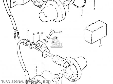 TURN SIGNAL LAMP (E2, E15) - DR400S 1980 (T)
