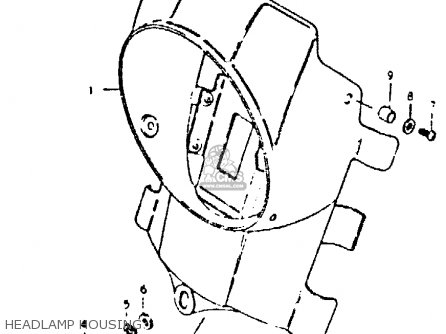 HEADLAMP HOUSING - DR400S 1980 (T)