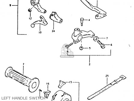 LEFT HANDLE SWITCH - DR400S 1980 (T)