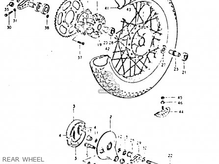 REAR WHEEL - DR400S 1980 (T)
