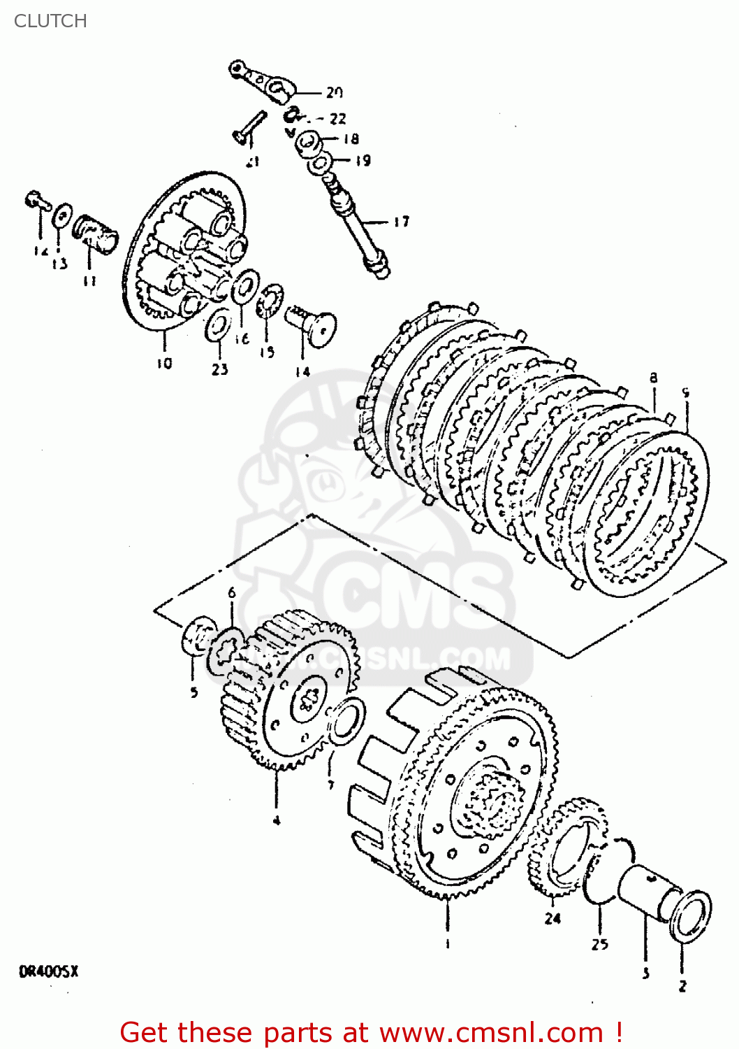 CLUTCH DR400S 1981 (X)
