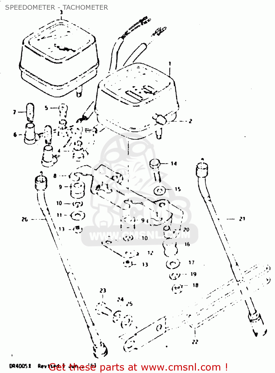 SPEEDOMETER - TACHOMETER DR400S 1981 (X)