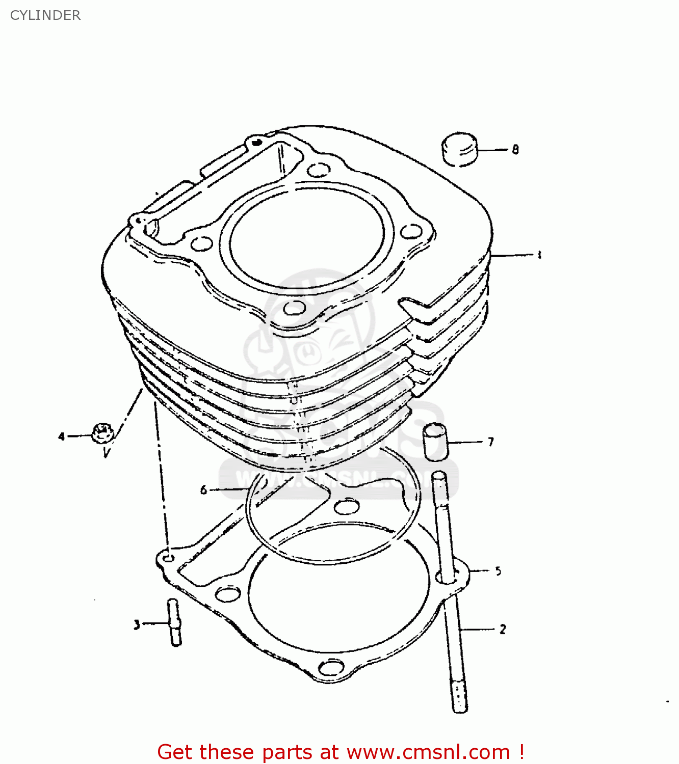 CYLINDER DR400S 1981 (X)
