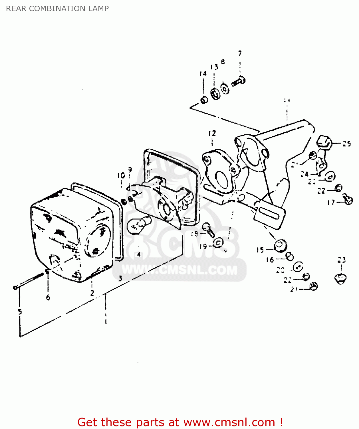 REAR COMBINATION LAMP DR400S 1981 (X)