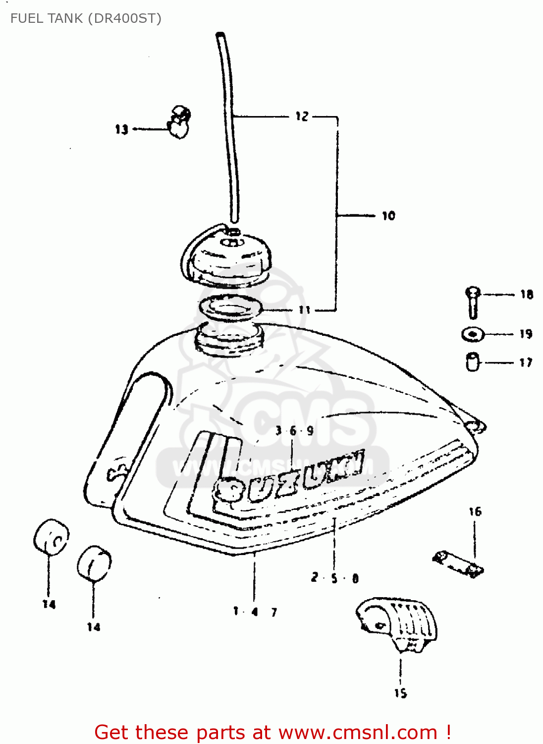 FUEL TANK (DR400ST) DR400S 1981 (X)