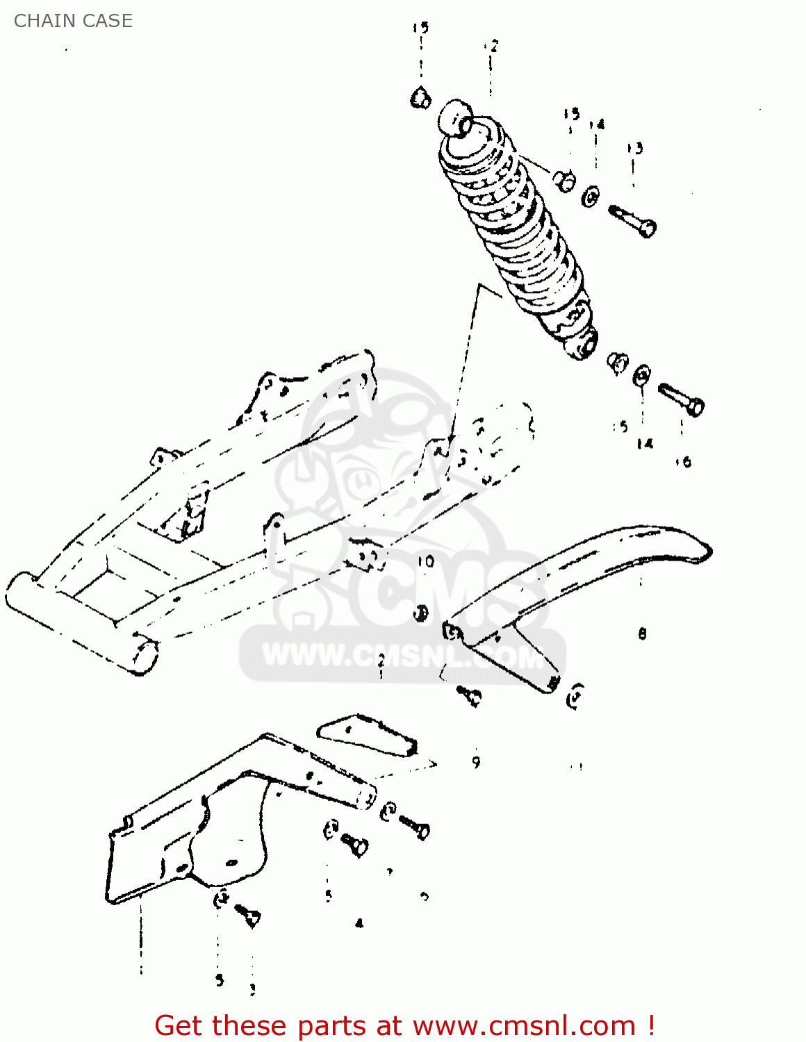 CHAIN CASE DR400S 1981 (X)